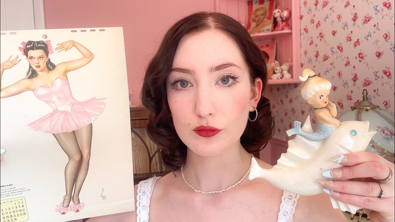 ASMR ~ vintage haul, clothing makeup … soft whispers 🐚🫧