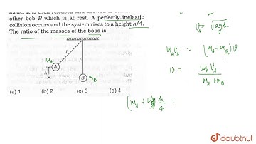 In an arrangement shown , bob A on the left is pulled aside . It is then released and