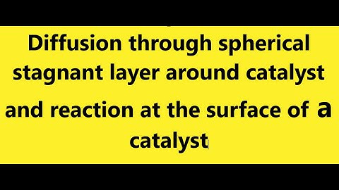 Diffusion and flux through stagnant layer plus reaction at the surface of the catalyst particle