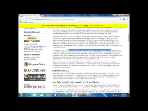 Selenium Grid How