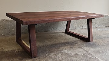 Modern Walnut Coffee Table