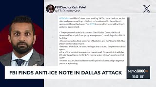 FBI finds anti-ICE note in Dallas attack