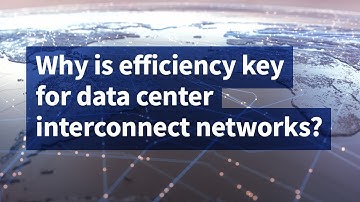Why Is Efficiency Key for Data Center Interconnect Networks?
