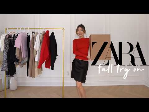 HUGE ZARA SUMMER TO FALL HAUL | Try On + Styling Inspo 🍂
