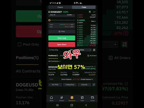 24,3,26일 "긴급 속보: 바이비트에서 도지코인으로 1시간 만에 50% 이익 실현!"