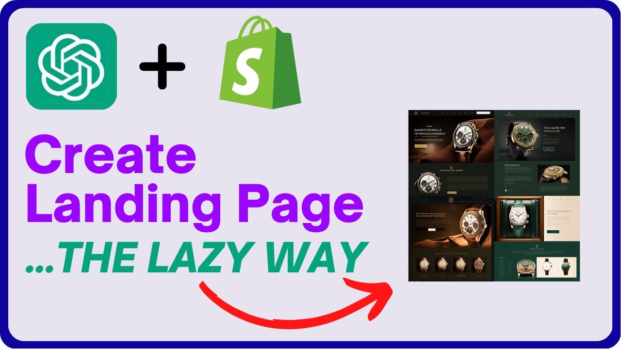 How To Use AI To Create Landing Pages For Shopify Store in 2023 ...