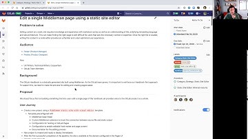 Gitlab 12.10 Kickoff - Create:Static Site Editor