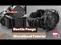 Easy Paracord Tutorial - How To Make Watchband With Buckle Webbing Beetle Fangs Knot By Robin K