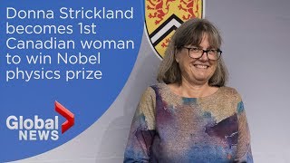 University of Waterloo professor becomes first Canadian woman to win Nobel physics prize