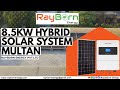 8.5 KW Hybrid setup Multan/ MaxPower Voltas IP 65/ Longi Himo7