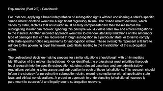 Certified Subrogation Recovery Professional  CSRP  Free Practice Test And Answers Updated: Exam W...