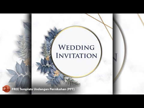 Template undangan pernikahan digital gratis | Wedding invitation Digital |Template Powerpoint PART15