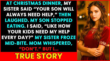 At Christmas Dinner My Sister Said “Your Son Will Always Need Help”—So I Later I Cut Off All Support