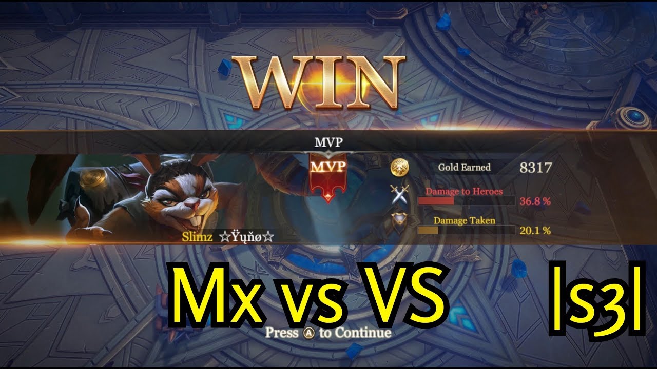 [Arena of Valor Switch] Rank guild match Mx vs VS |s3|