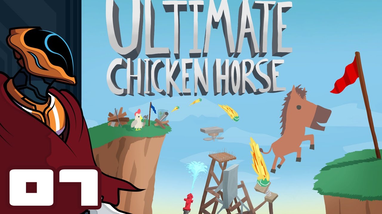 Let's Play Ultimate Chicken Horse - Multiplayer Gameplay Part 7 - Fresh Meat!