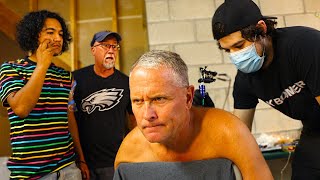 PSYCHO DAD'S 4,000,000 SUBSCRIBER TATTOO FREAKOUT!