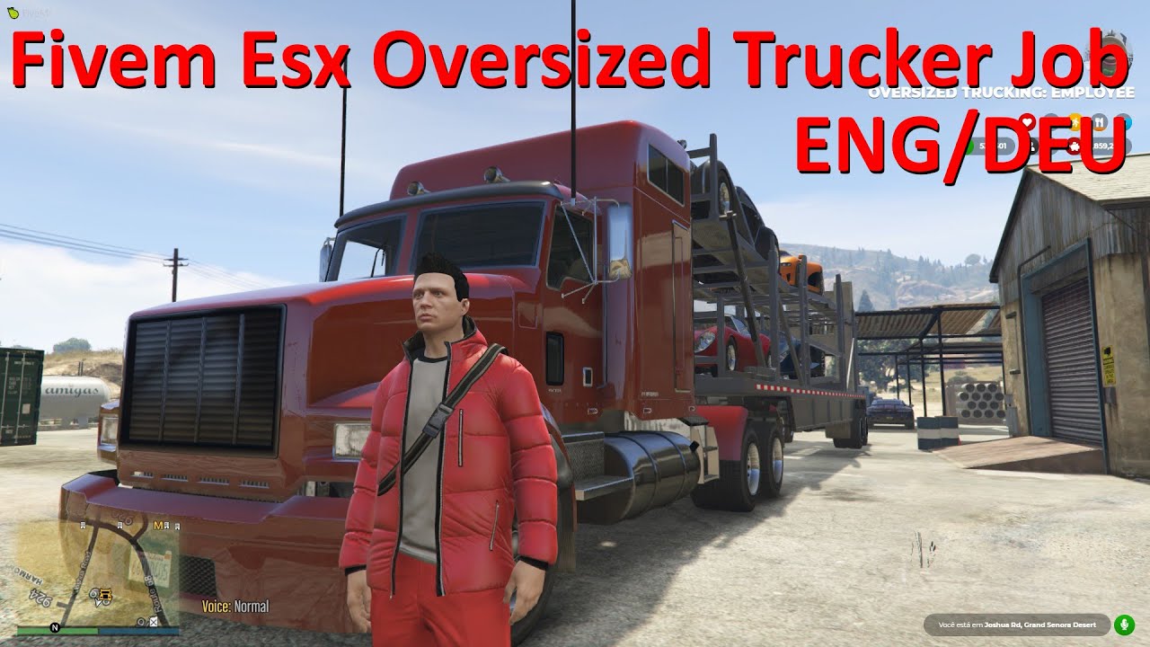 Gta V FiveM Esx Oversized Truck Job ENG/DEU YouTube
