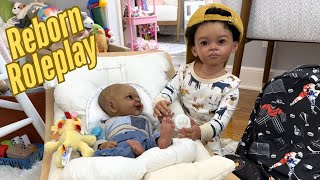 School Morning with EJ and Sunny - Wake Up, Breakfast, Homework, Outfit Changes & School Drop Off
