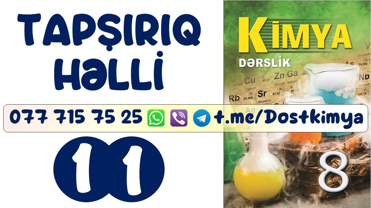 Tapşırıq həlli. Kimya 8. Mövzu 11.Turşuların təsnifatı, adlandırılması və alınma üsulları.Səhifə 59