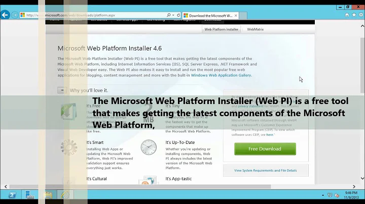 How to Install Microsoft Web Platform Installer on Windows Server 2012