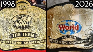 WWE & World Tag Team Championship PPV Match Card Compilation (1998 - 2026) With Title Changes & SE