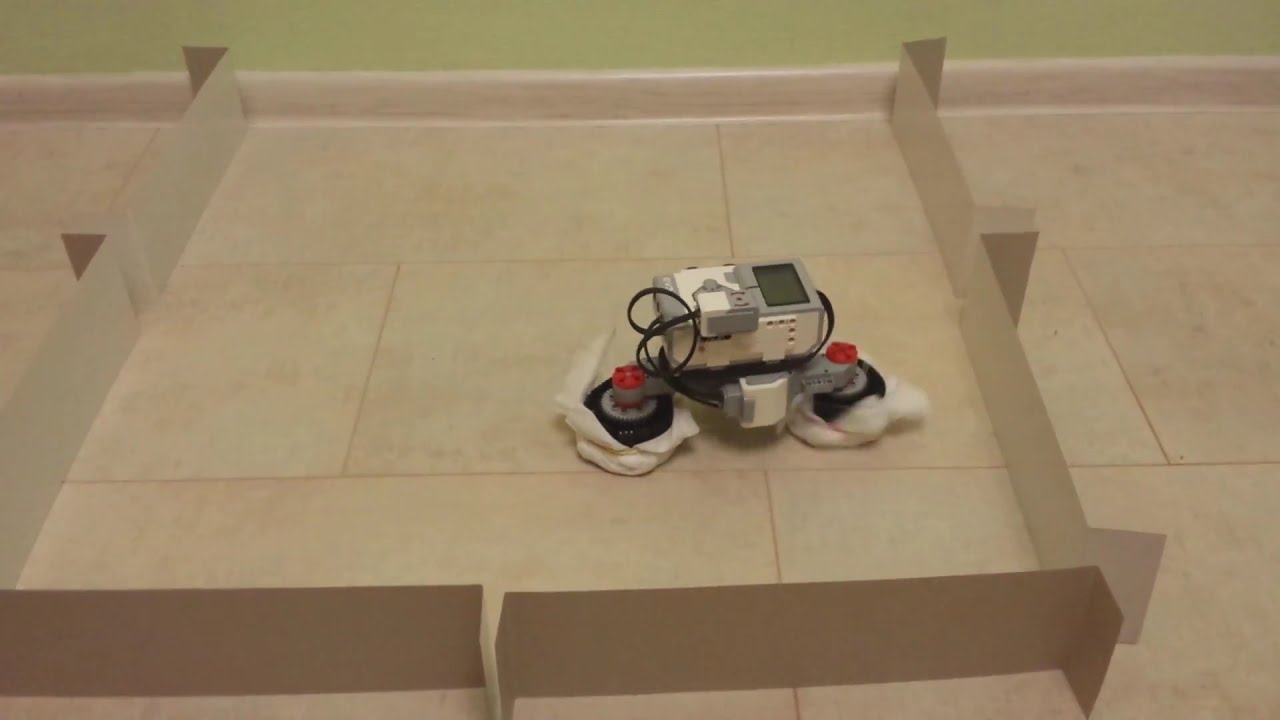 Робот мойщик полов EV3 - YouTube