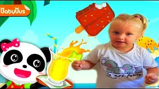 Бэби Панда. Как сделать мороженое и смузи Baby Panda Вкусное мороженное Смузи Малыш панда Baby bus. screenshot 2