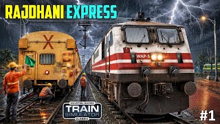 ⛈️ Insane Storm + Rajdhani Express in Train Simulator | PC GamePlay 2026 !! screenshot 1