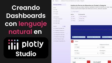Conociendo Plotly Studio - Crea Dashboards Sin Código con #IA en Minutos usando lenguaje natural