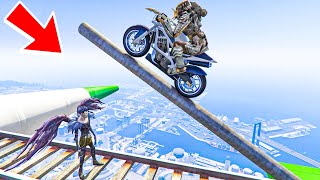 PREDATOR Epic Pipe Challenge Ramp Ryuk Motorcycle Parkour GTA 5