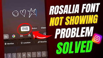 How To Fix Instagram New Rosalia Font Not Showing Problem | Rosalia Font Not Showing On Instagram