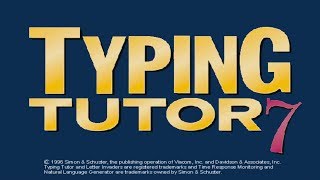 Typing Tutor 7 - Introduction & Home-Row Keys (Windows)