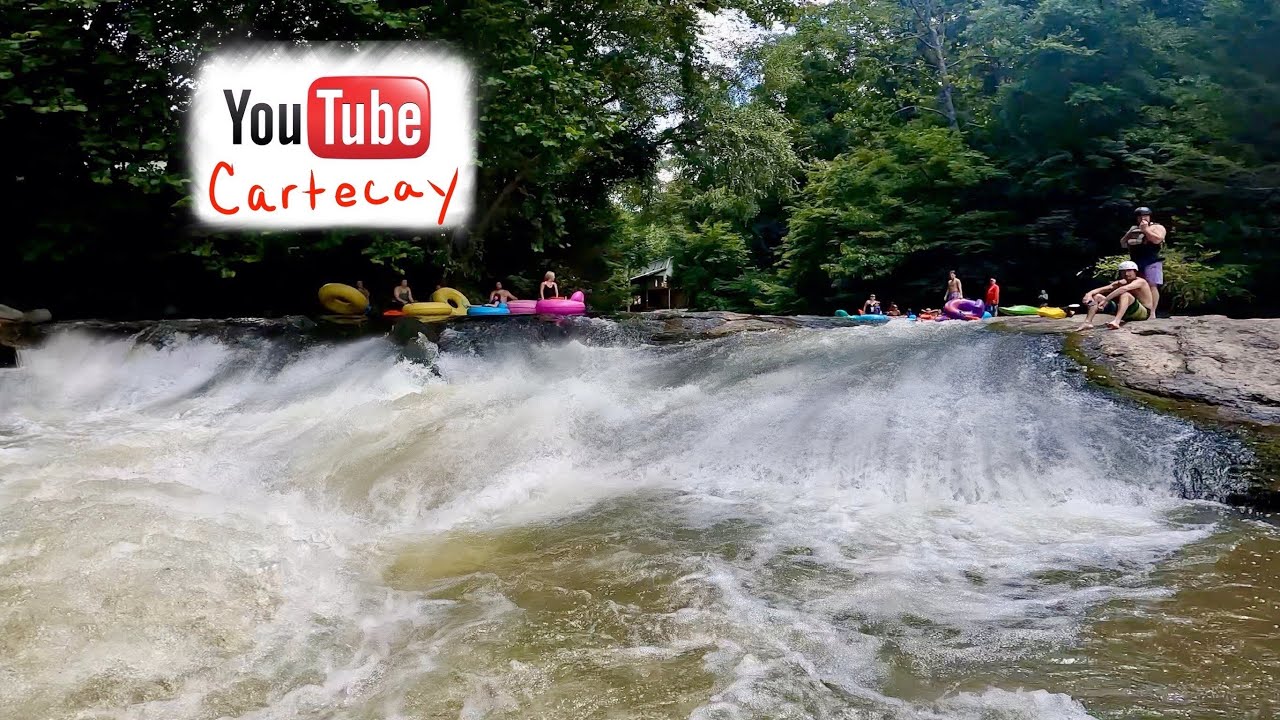 Cartecay River paddle trip with the family at low water 1.83ft in Ellijay, YouTube