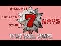 💥7 Ways💥to use small stamps!! CREATIVE IDEAS!✂️