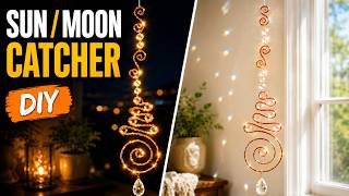 DIY Sun & Moon Catcher ✨ Copper Wire Suncatcher That GLOWS at Night!