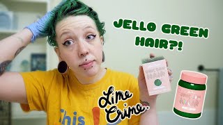 Dying My Hair Green | Lime Crime Jello Green