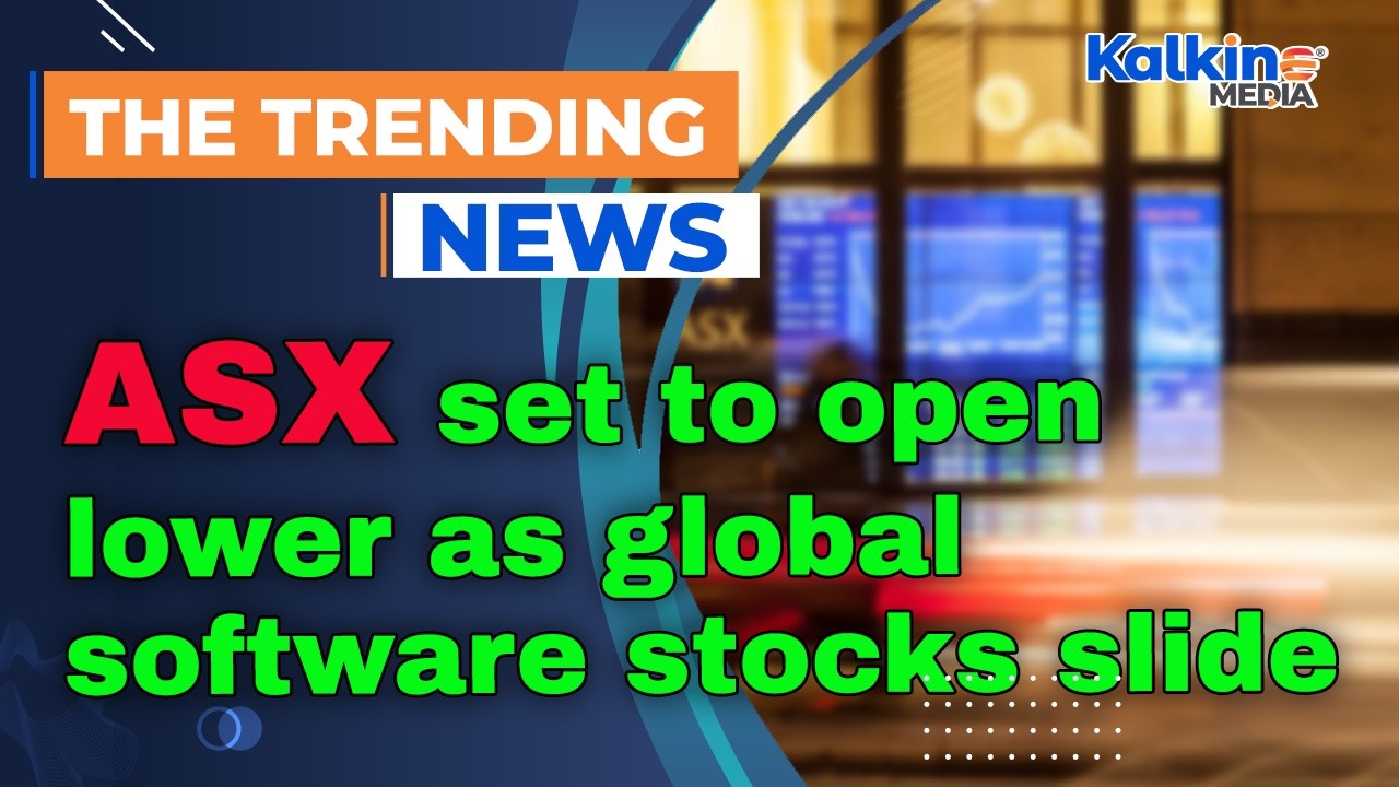 ASX set to open lower as global software stocks slide - YouTube