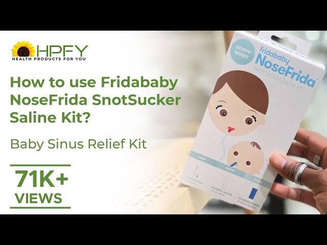 Frida Baby NoseFrida Saline Spray|Saline Nasal Spray to Soften Nasal  Passages for Use Before NoseFrida The SnotSucker