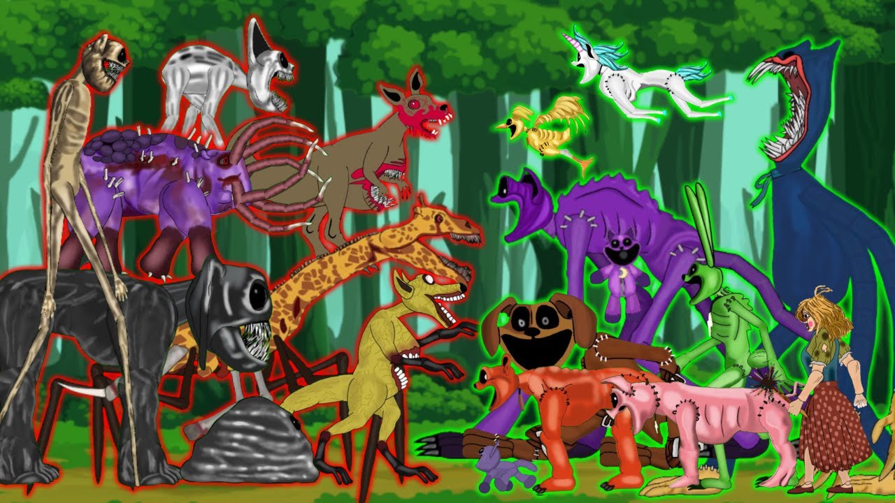 Miss Delight,Catnap,Smiling Citters VS All Zoonomaly Monster,Zoochosis - Animation Drawing Cartoon 2