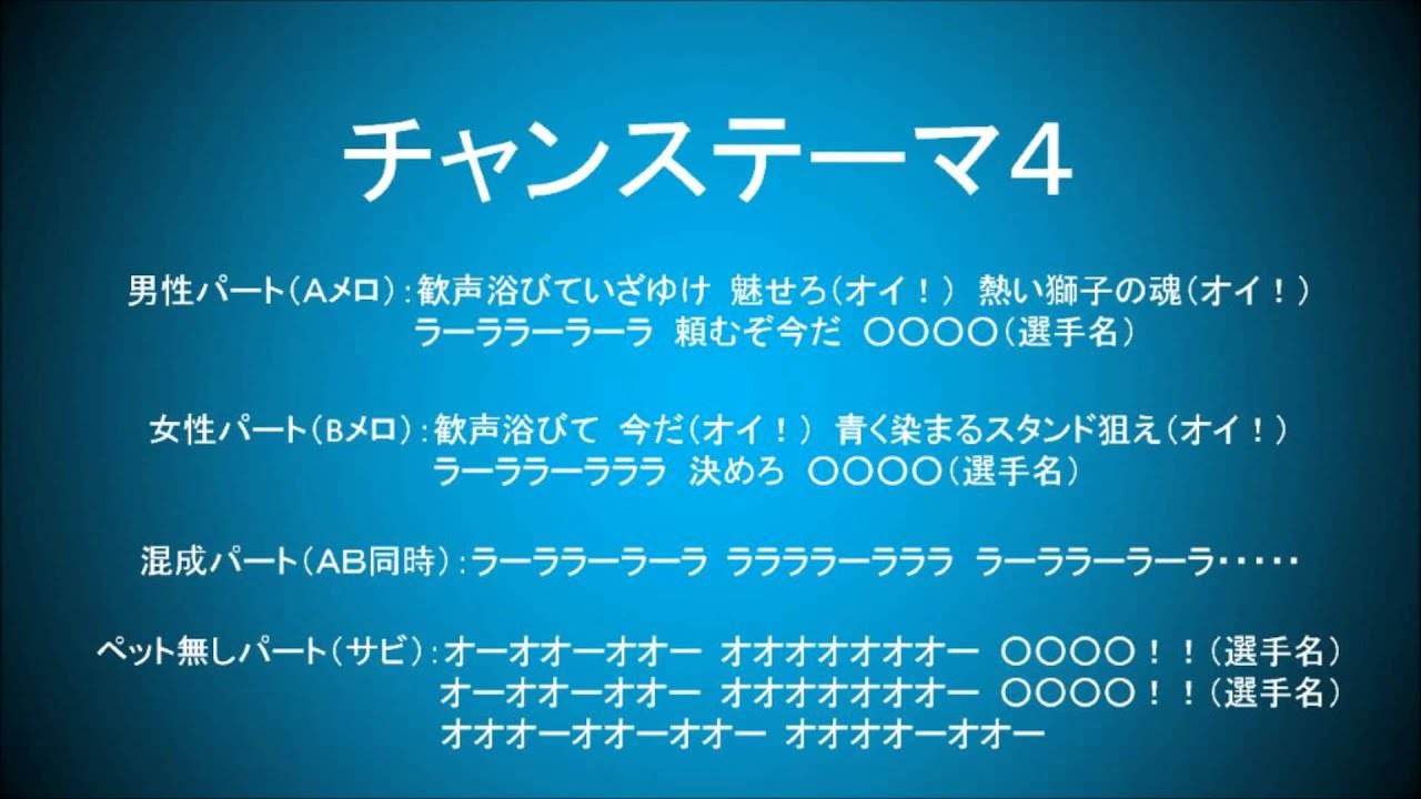 埼玉西武ライオンズ応援歌 プロ野球応援歌まとめ