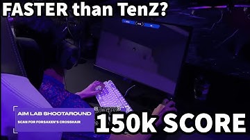 PRX Forsaken playing Aim Lab at VCT - Better than TenZ?