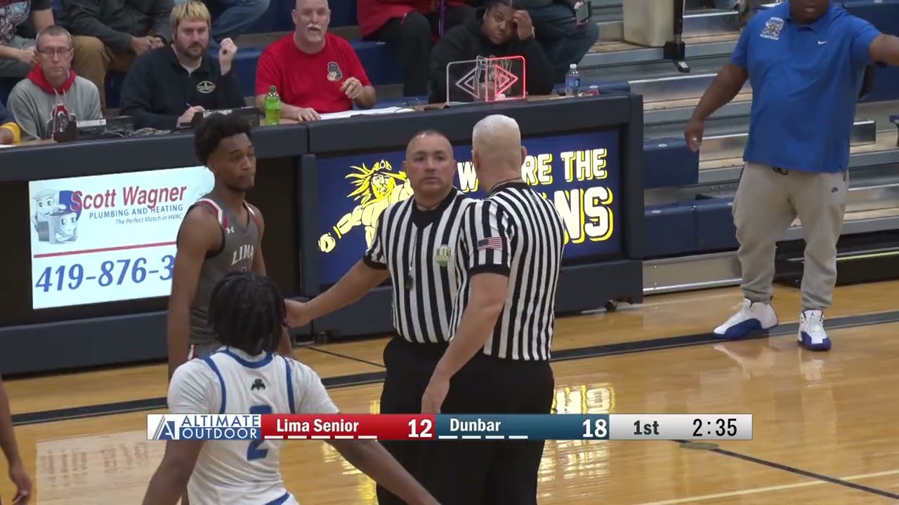 Dunbar vs Lima Senior Boys Basketball 2-8-2025