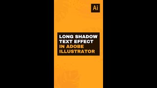 Long shadow text effect in Adobe Illustrator