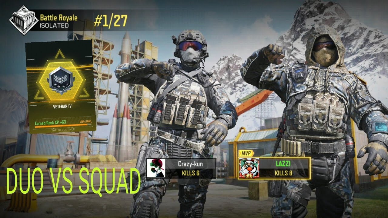 Duo Cod DUO VS SQUADS, CoD, LAZZI420 FT CRAZY #CoDMGameplay #Callofdutymobile # ...