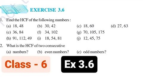 Class 6 Maths Chapter 3 l NCERT I Exercise 3.6 I Playing with numbers I CBSE Board I Solution I 6th