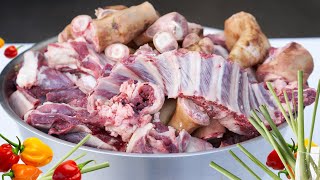 How to cook fresh killed Goat Meat (Brother's Recipe) | Hau nqaij Tshis (Mes Es) noj How to cook fresh killed Goat Meat (Brother's Recipe) | Hau nqaij Tshis (Mes Es) noj