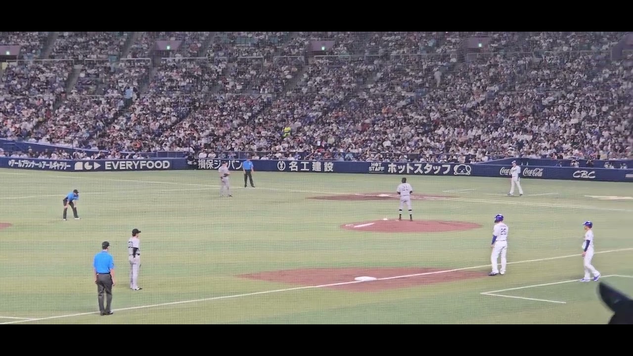 2026年7月4日中日対巨人@バンテリンドームナゴヤ 2回裏中日同点の
