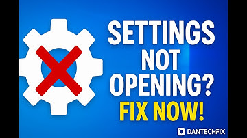 🧑‍💻 How to Fix Settings Not Opening in Windows 10/11 (2025 Guide) 📅