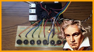 Beethoven: Symphony No. 5 on Piezo Buzzers using a Raspberry Pi [Real Life]