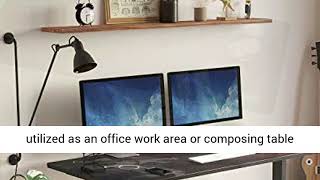 Seven Warrior Gaming Desk 60 INCH, T- Shaped Carbon Fiber Surface Computer Desk Full Desk Mouse Pad